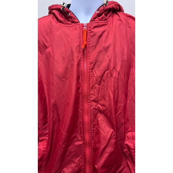 Adoretex Jacket Adult XL Waterpolo Swim Parka Coat Hooded RED Fleece Lined - Picture 2 of 4